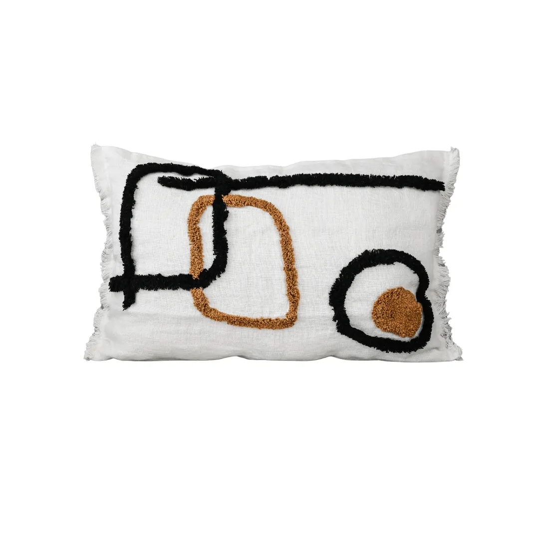 Linen/Cotton Cushion Cover | Ivory 40x60cm Zoco Home