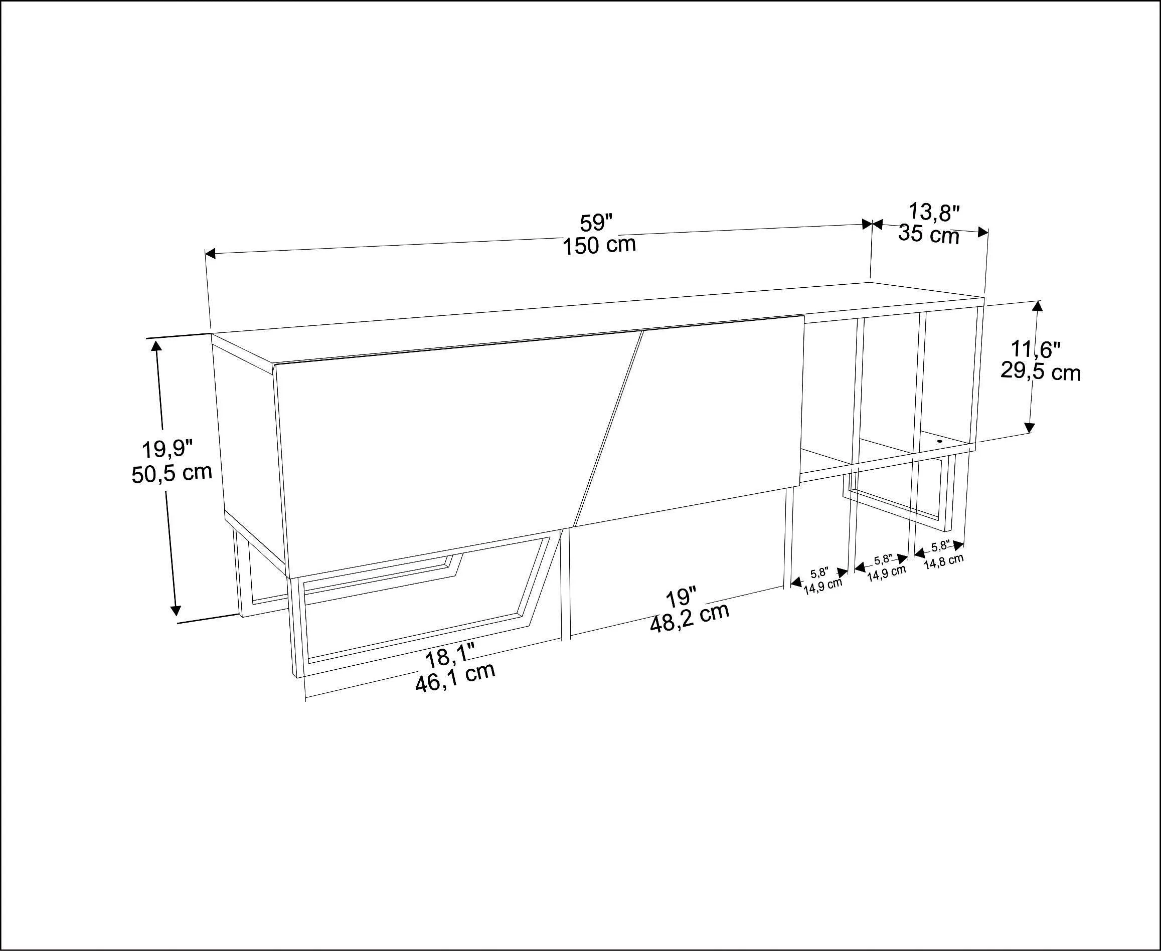 Linossa TV Stand Decorotika