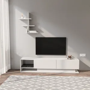 LIZA TV STAND WHITE Decorotika