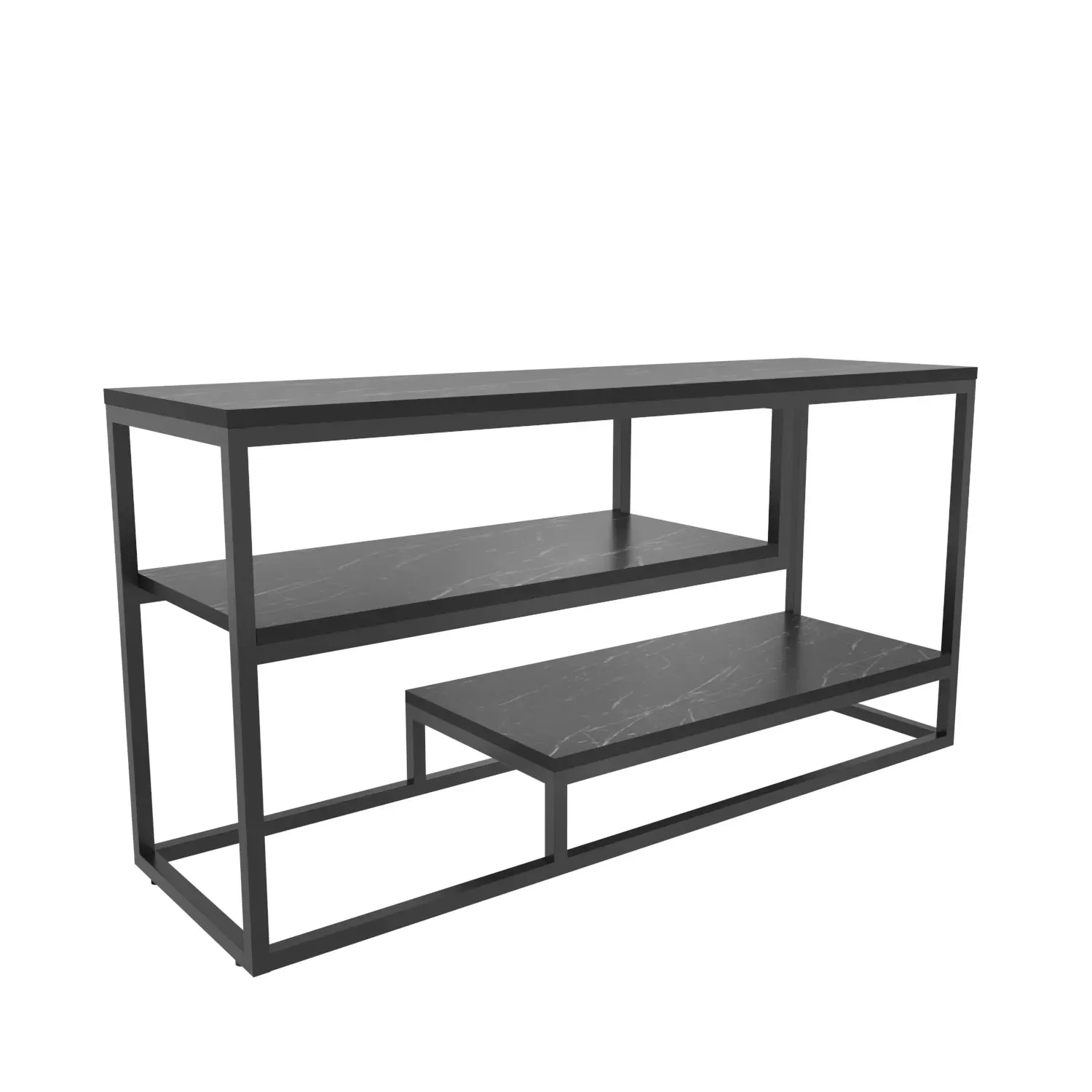 Lorin 47 inch Wide Metal Wood TV Stand Media Console for TVs up to 55 inch Decorotika