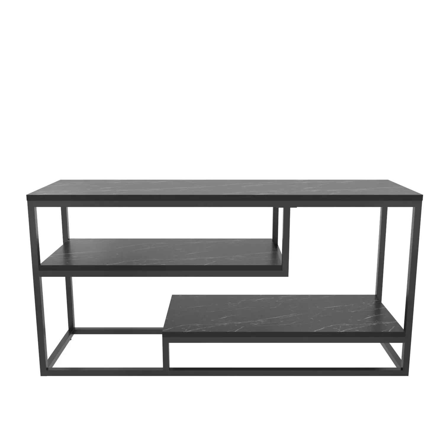Lorin 47 inch Wide Metal Wood TV Stand Media Console for TVs up to 55 inch Decorotika