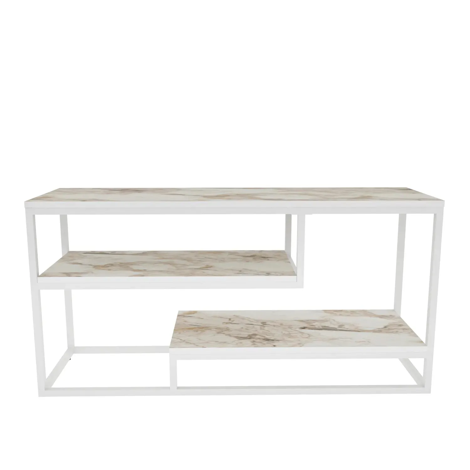 Lorin 47 inch Wide Metal Wood TV Stand Media Console for TVs up to 55 inch Decorotika