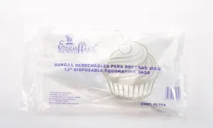 Mangas desechables para decorar 30 cm  Esf paquete 50 piezas