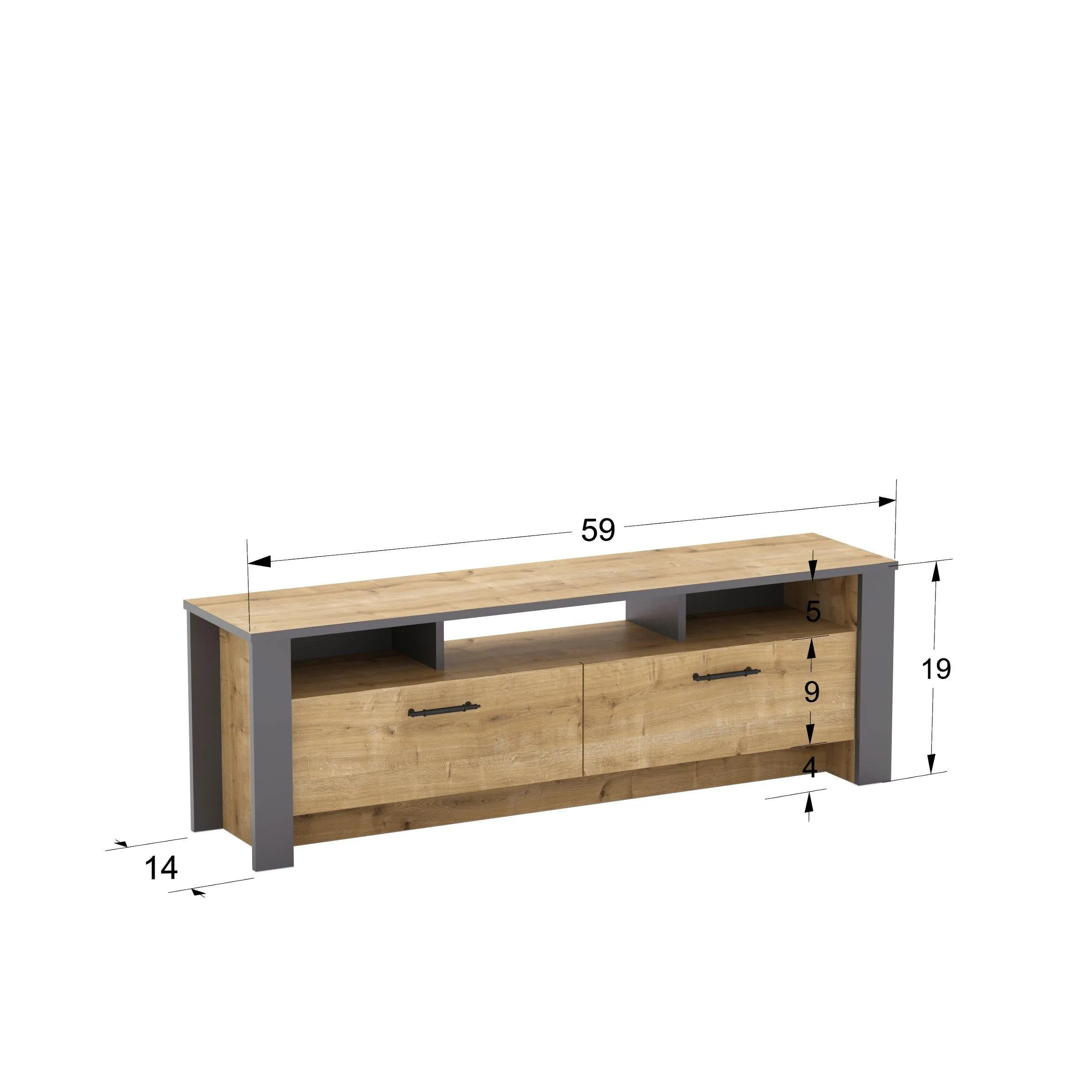 Manhattan 59'' TV Stand & Media Console Decorotika