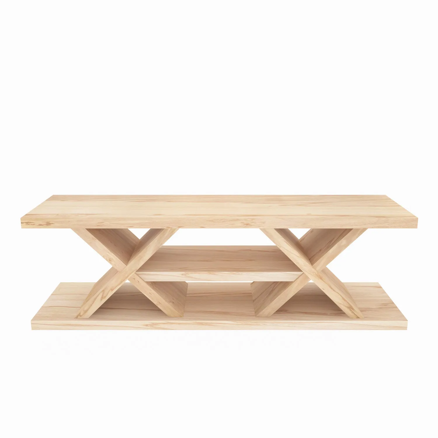 Massi 55'' Solid Wood TV Stand Console Table Decorotika