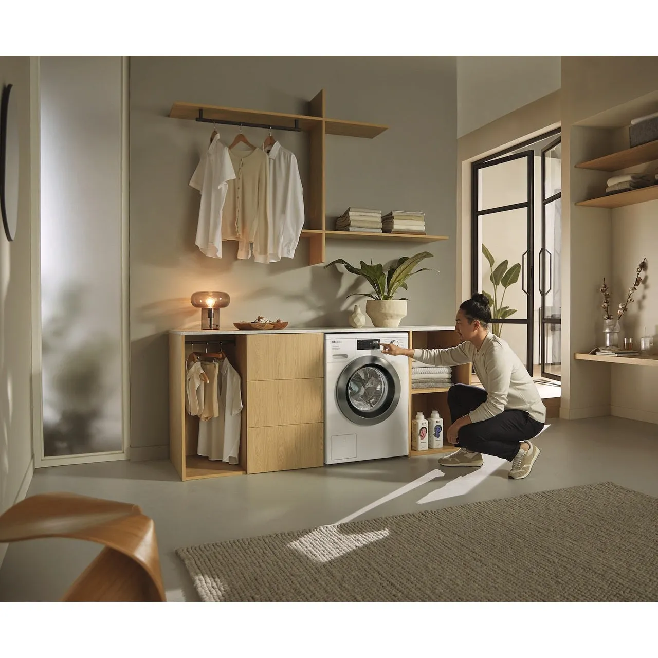 Miele 8kg Washing Machine - Lotus White - Steam Care | WEB685