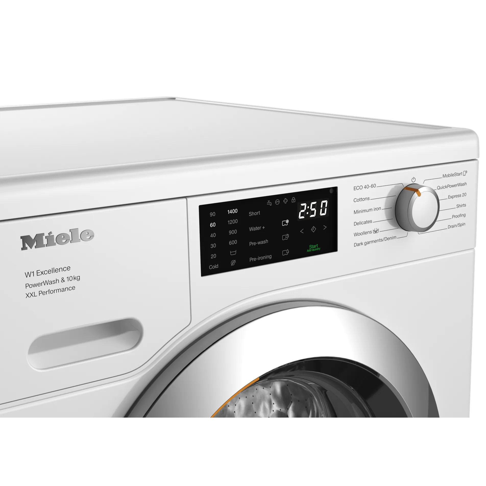 Miele 8kg Washing Machine - Lotus White - Steam Care | WEB685