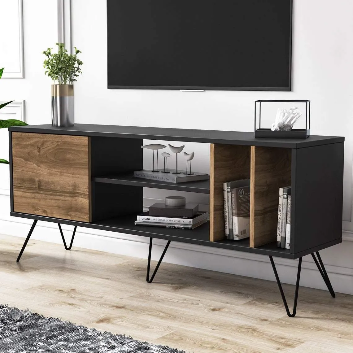 Mistico 55" TV Stand - Mid-Century Modern Media Console for TVs up to 63" Decorotika