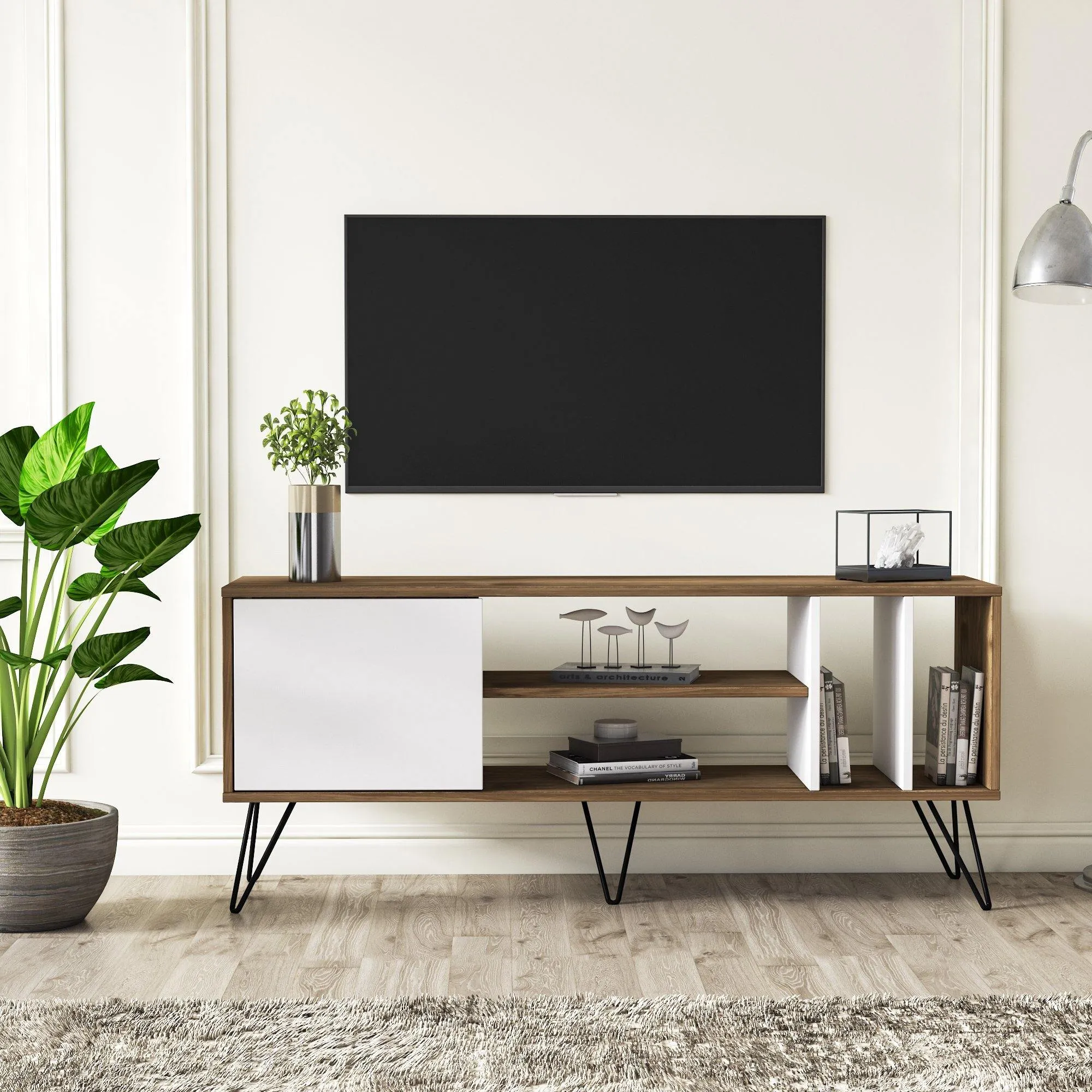 Mistico 55" TV Stand - Mid-Century Modern Media Console for TVs up to 63" Decorotika