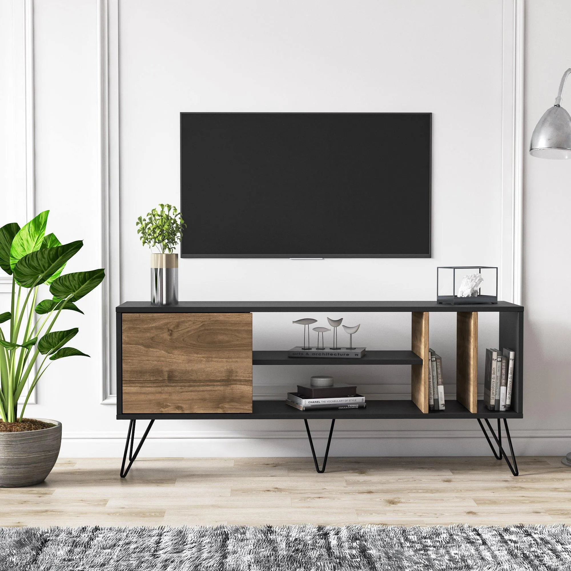 Mistico 55" TV Stand - Mid-Century Modern Media Console for TVs up to 63" Decorotika