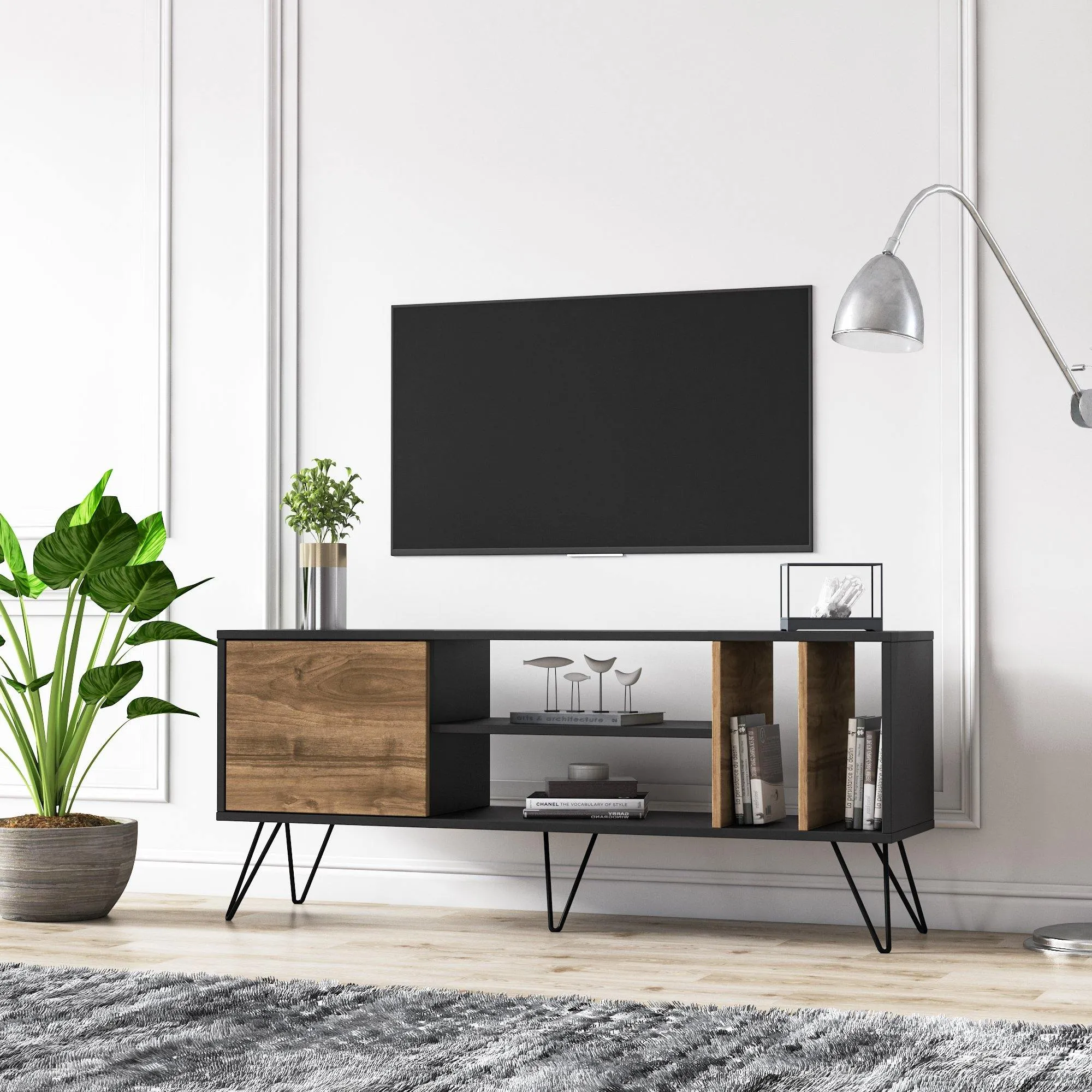 Mistico 55" TV Stand - Mid-Century Modern Media Console for TVs up to 63" Decorotika