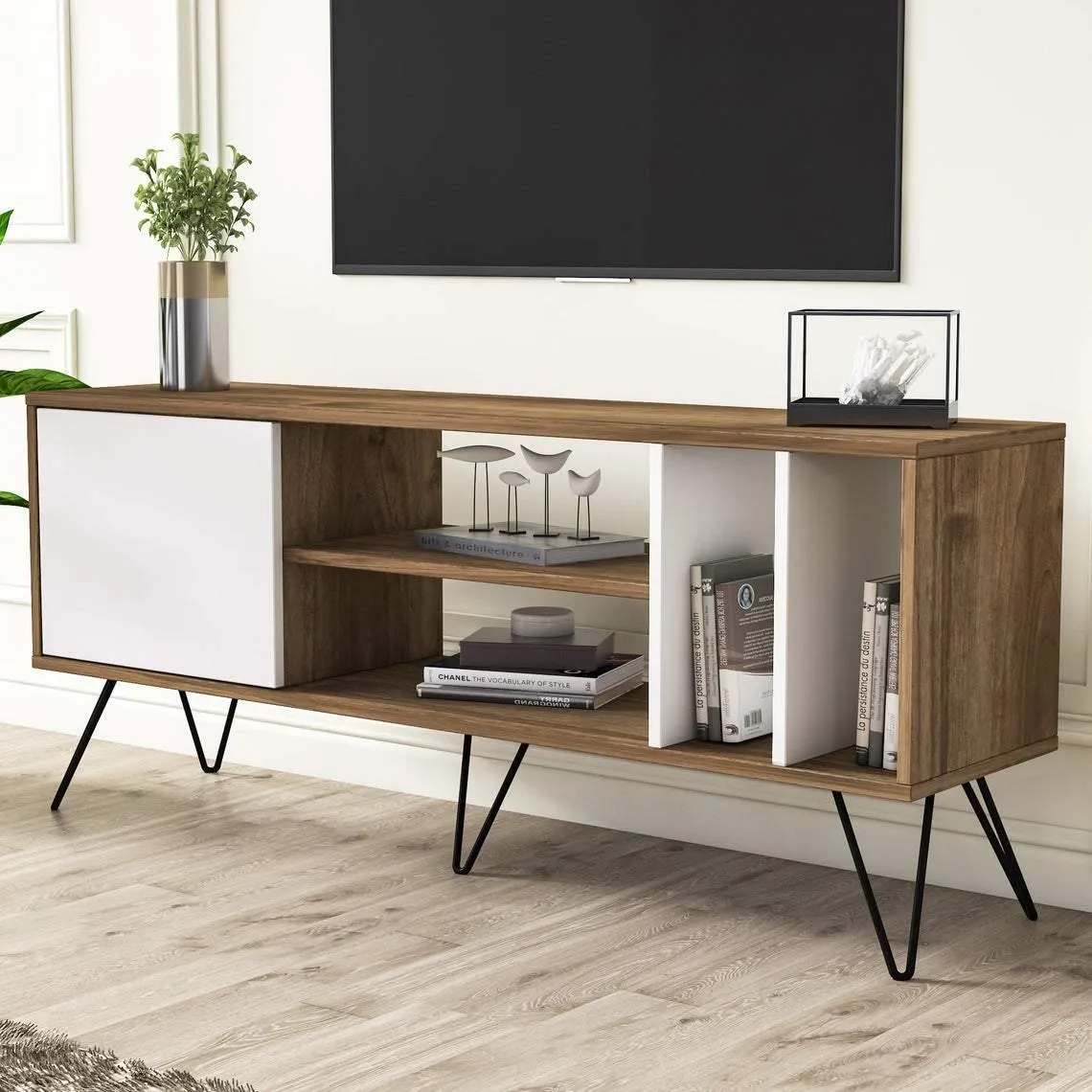 Mistico 55" TV Stand - Mid-Century Modern Media Console for TVs up to 63" Decorotika