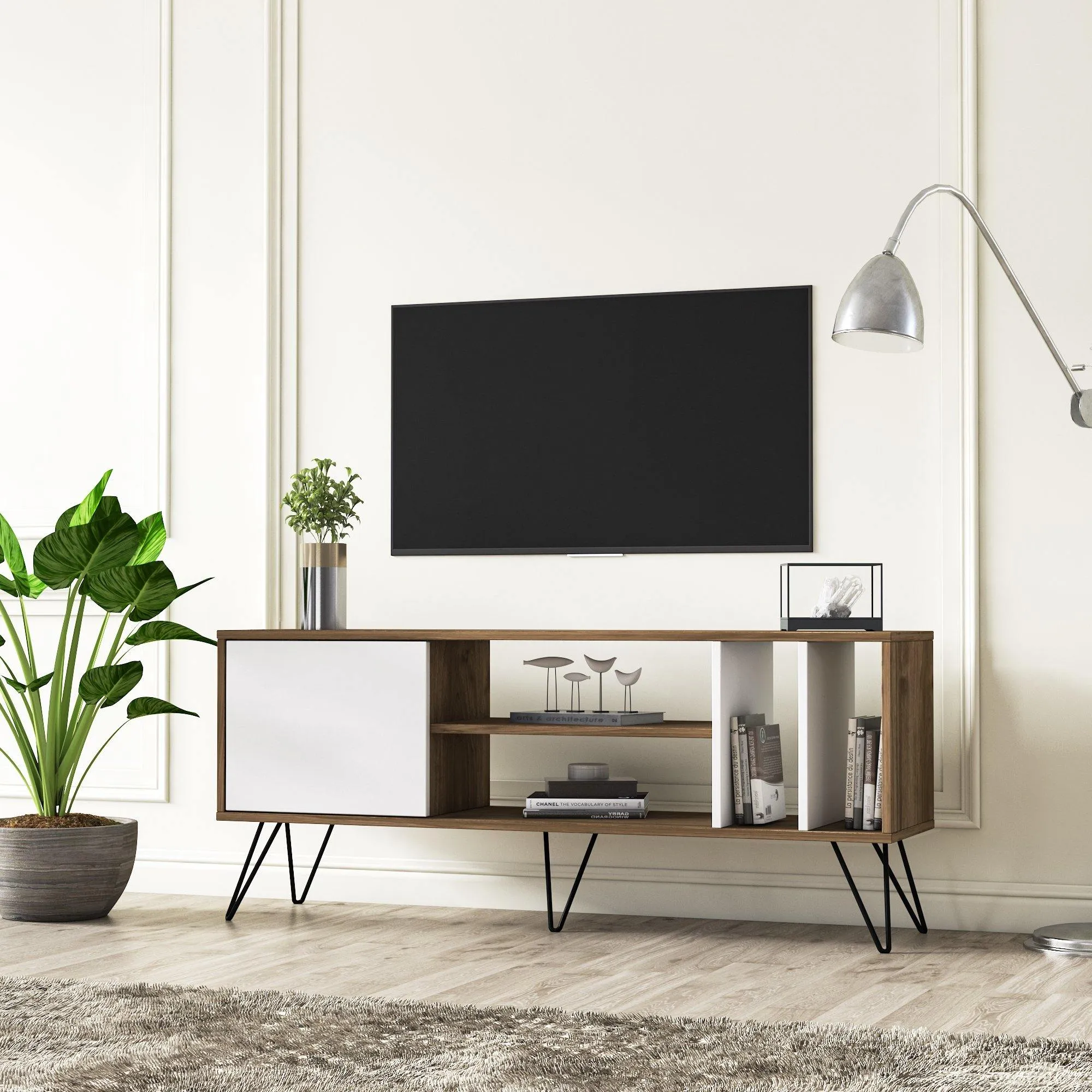 Mistico 55" TV Stand - Mid-Century Modern Media Console for TVs up to 63" Decorotika