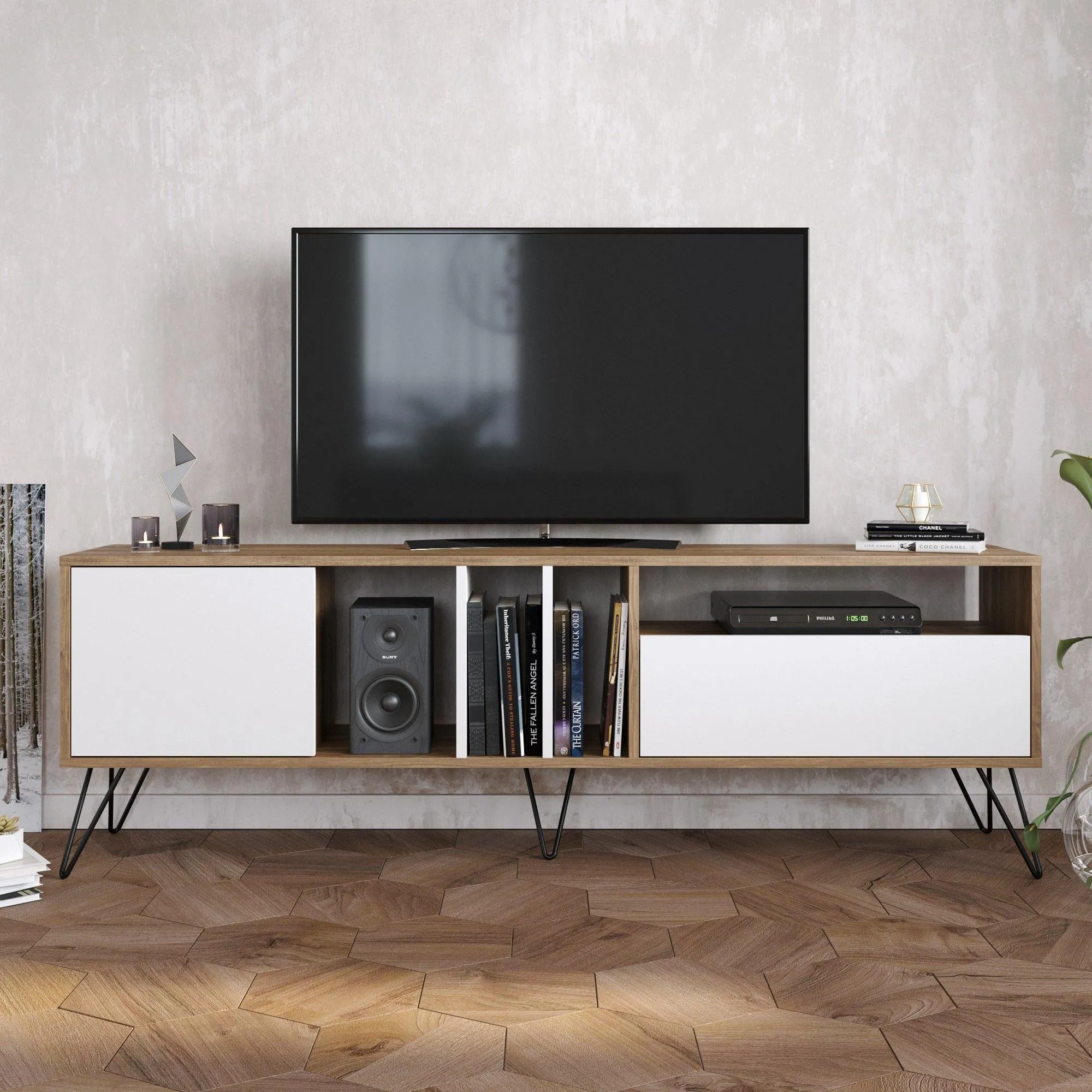 Mistico 71" Wide TV Stand & Media Console for TVs up to 80" Decorotika