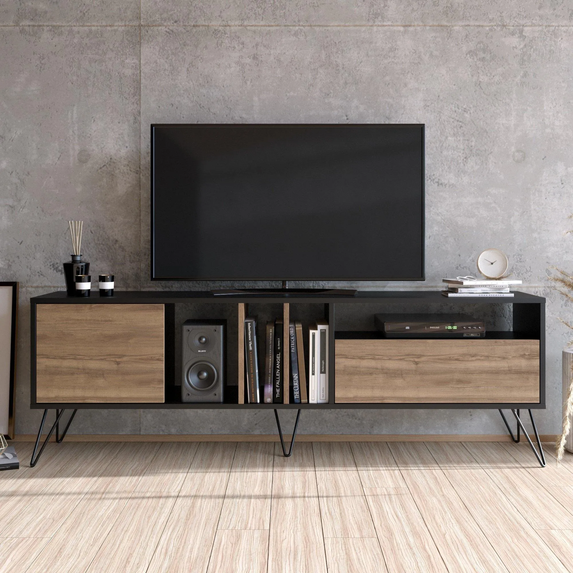 Mistico 71" Wide TV Stand & Media Console for TVs up to 80" Decorotika