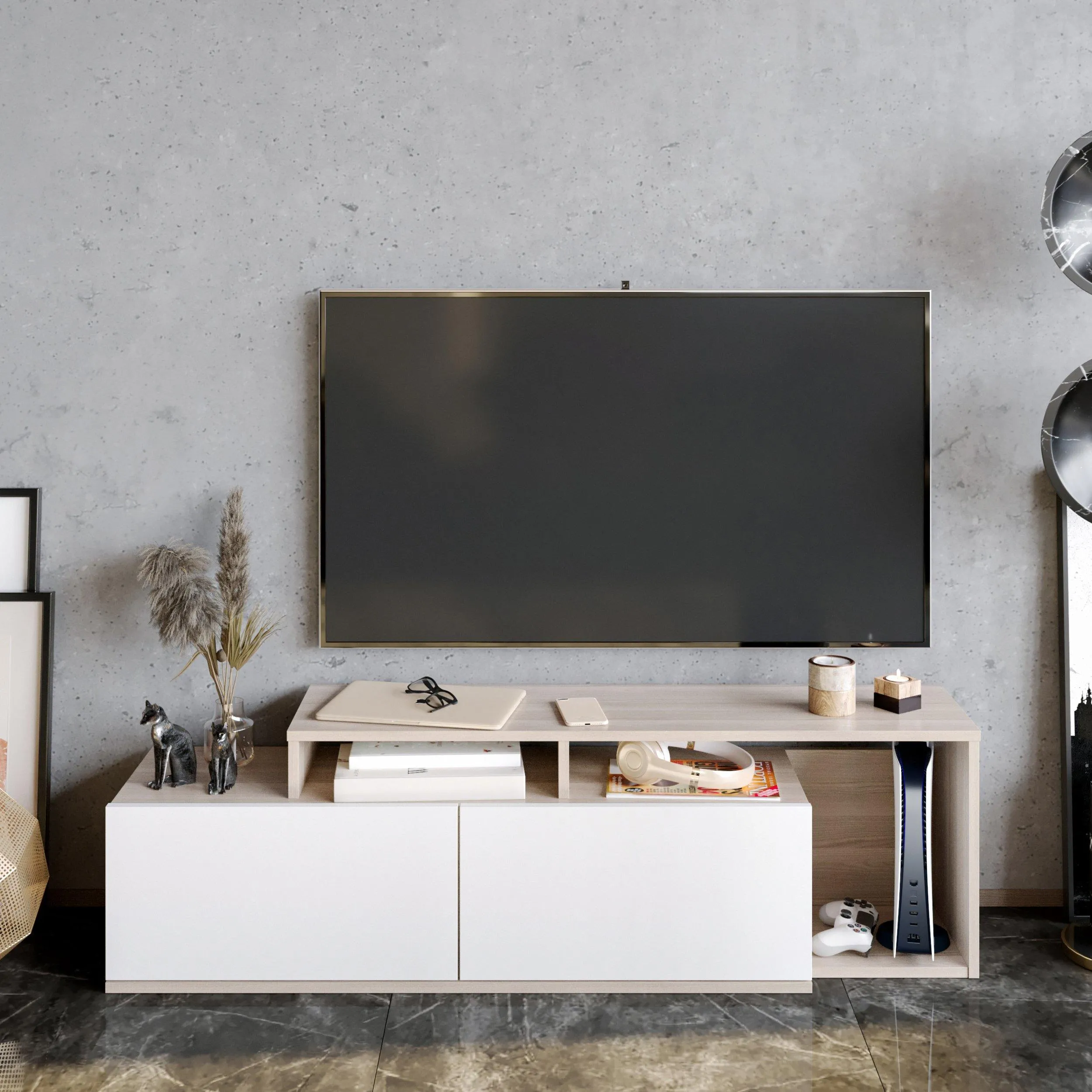 Nexera TV Stand and Media Console for TVs up to 55" Decorotika