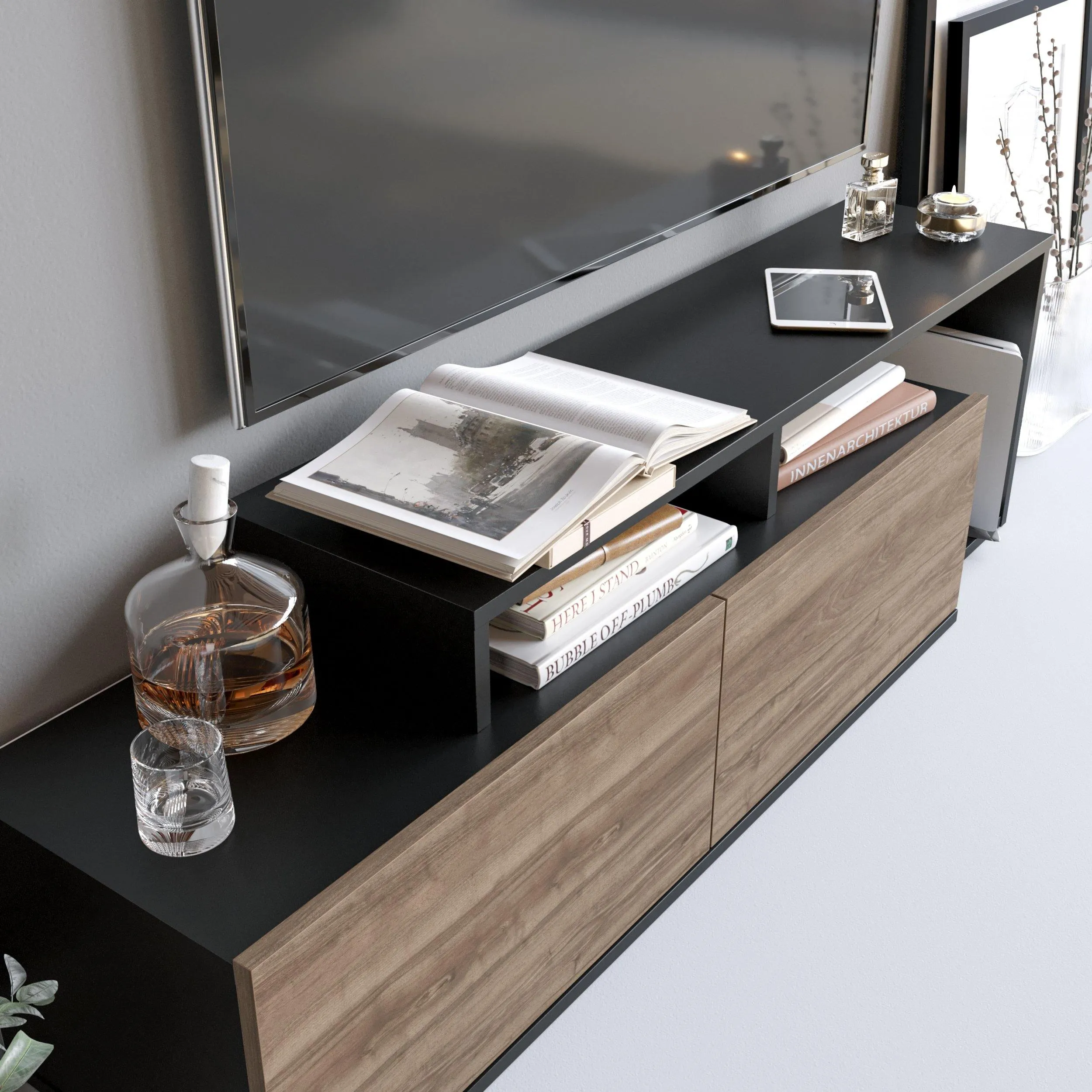 Nexera TV Stand and Media Console for TVs up to 55" Decorotika