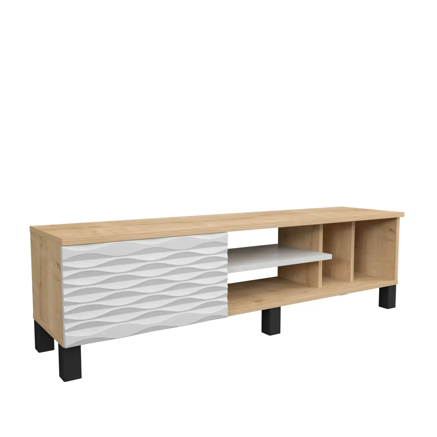 Olyo 55 inch Wide TV Stand Media Console for TVs up to 60 inch Decorotika