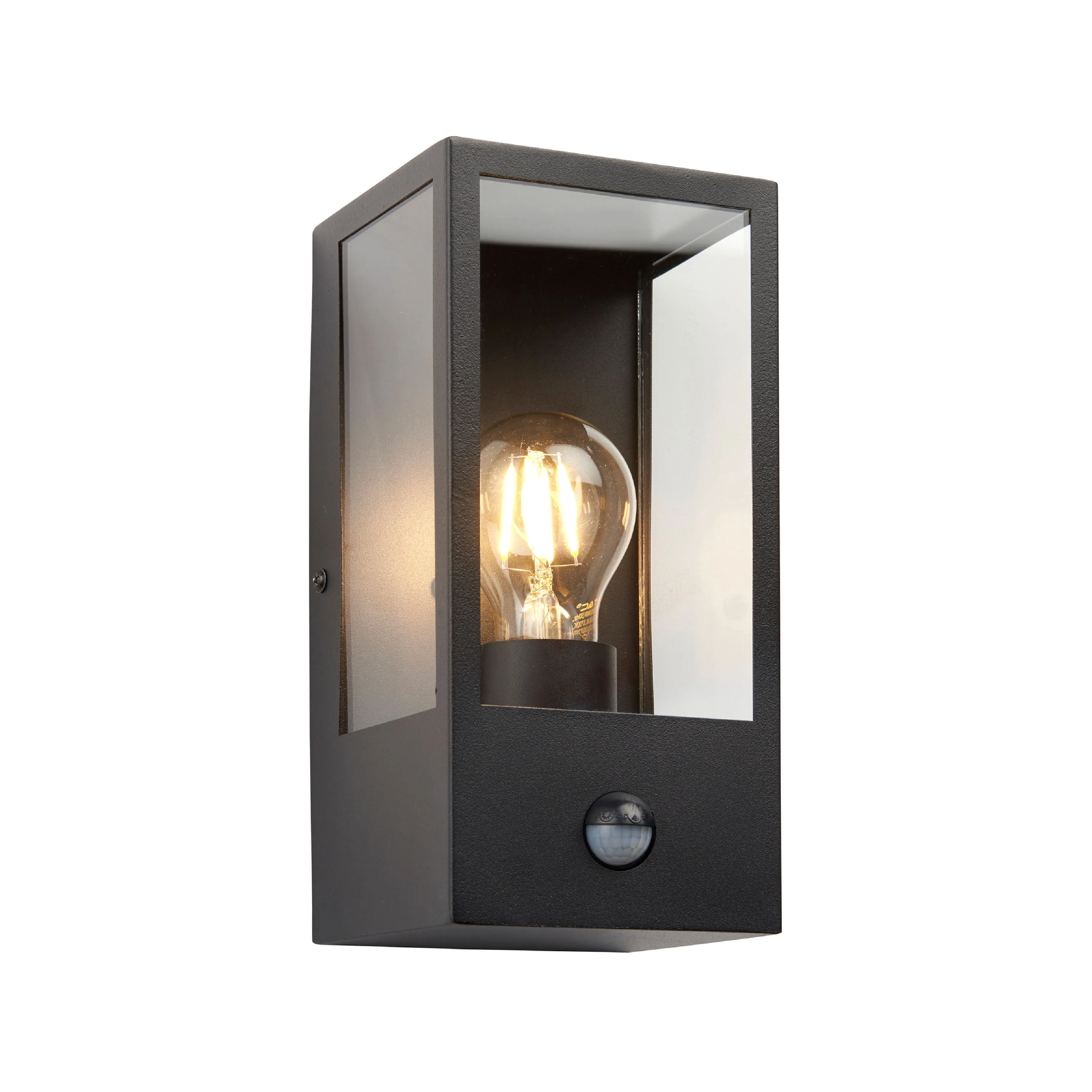 Outdoor Oxford PIR Wall Light | Black | 13cm