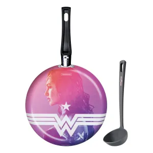 Panquequera con cucharn 22 cm 2.0mm Wonder Woman