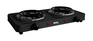 Parrilla Elctrica Doble Disa 45 X 24.5 X 7 Negro