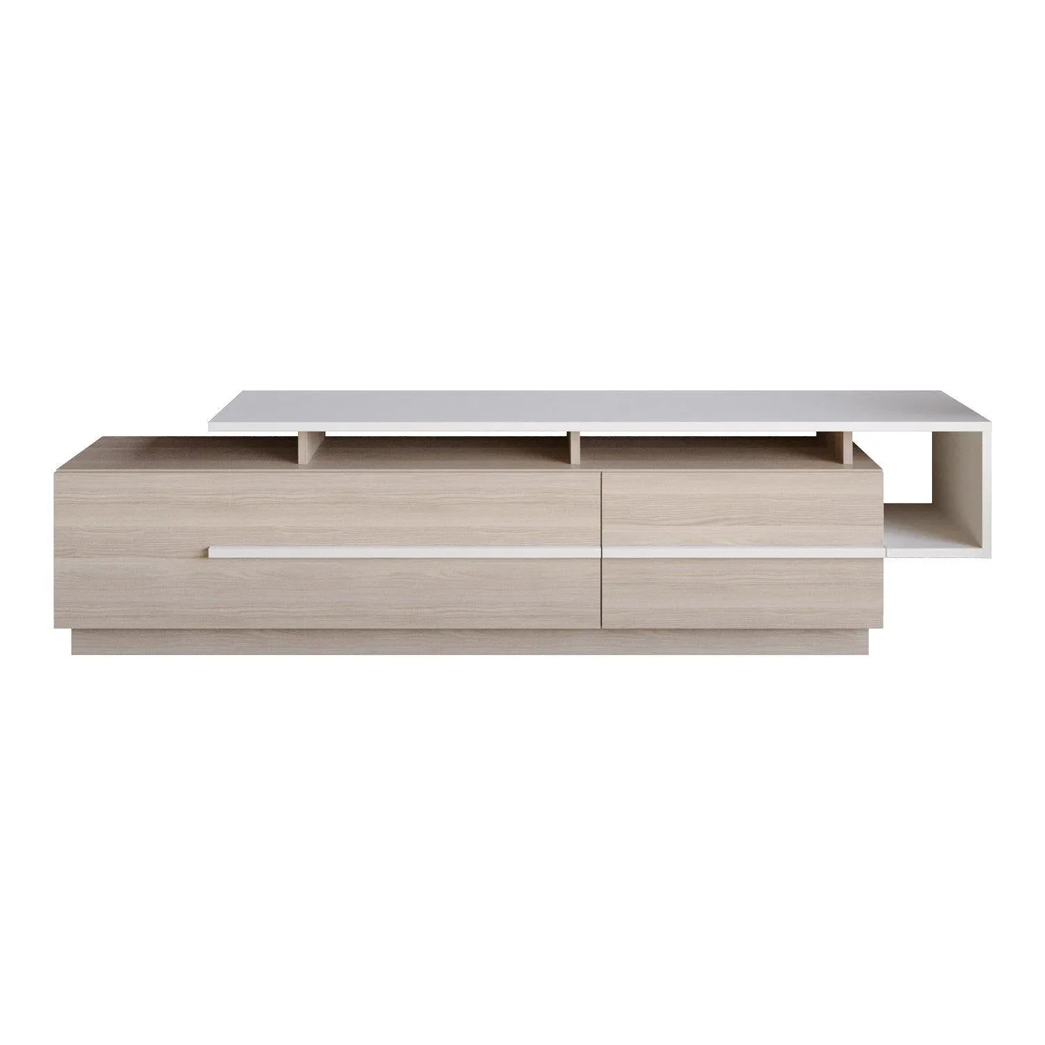 Pia 71" TV Stand and Media Console with Cabinets and Shelves for TVs up to 80" Decorotika