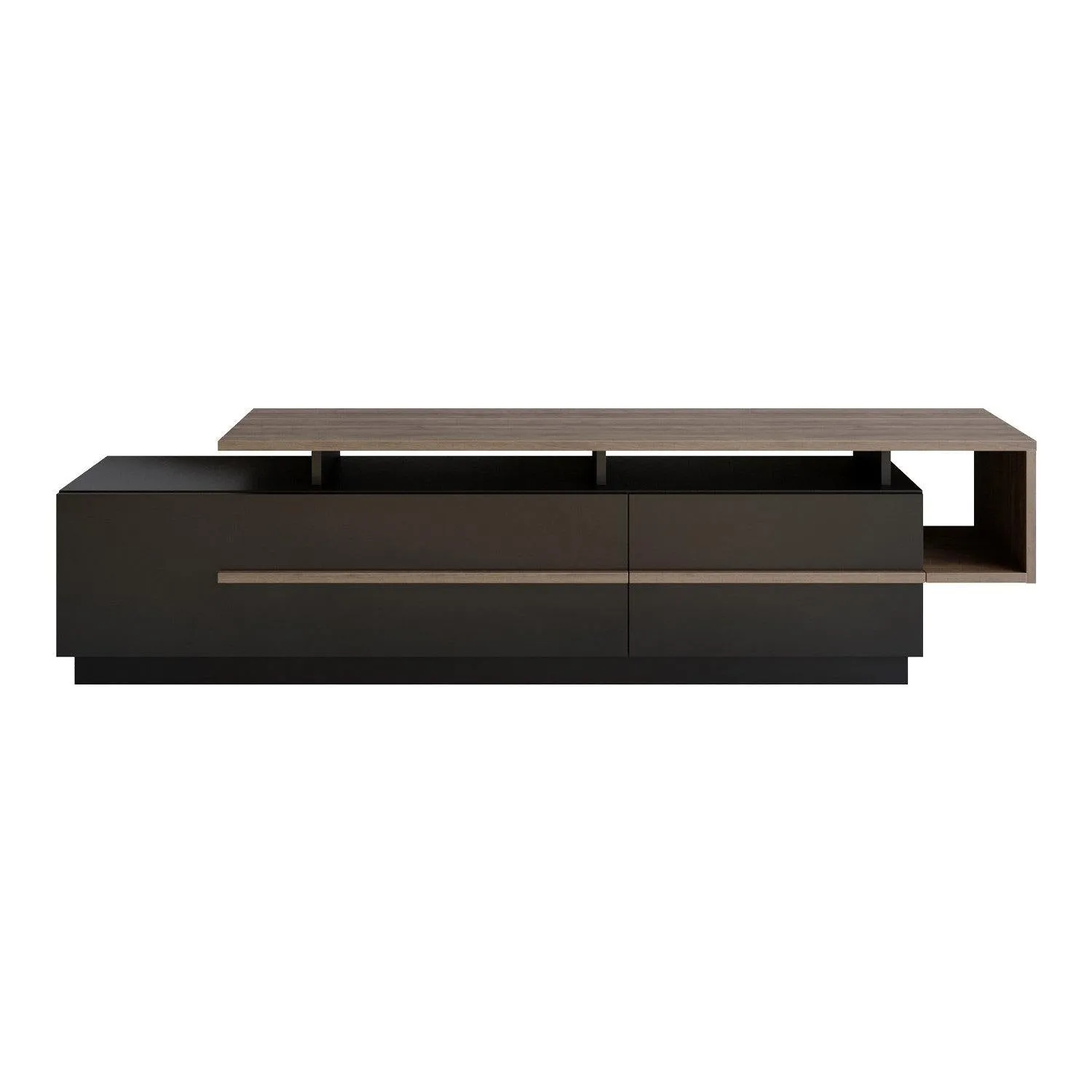 Pia 71" TV Stand and Media Console with Cabinets and Shelves for TVs up to 80" Decorotika