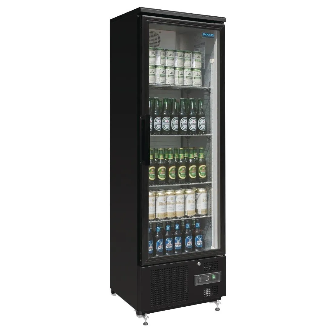 Polar 307L Upright Back Bar Cooler Single Door