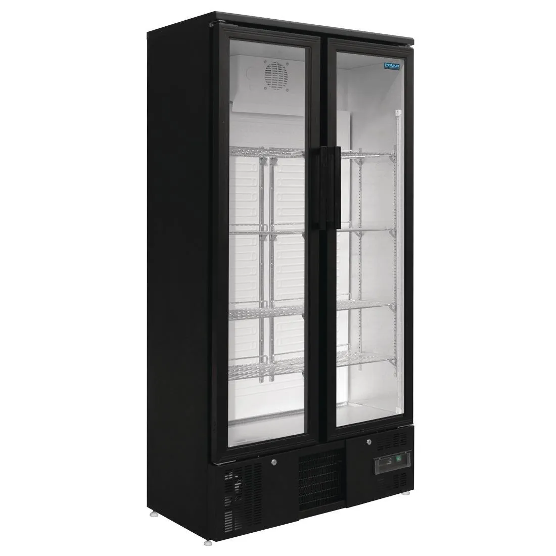 Polar 490L Upright Back Bar Cooler Double Hinged Door - GJ449-A