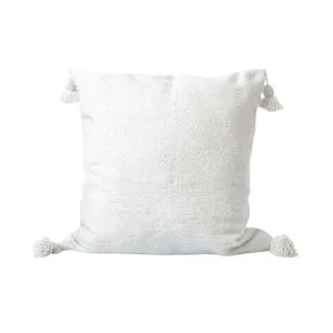 PomPom Cushion Cover | White 50x50cm Zoco Home