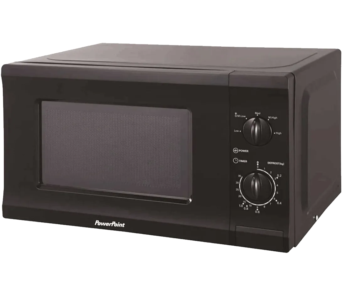 Powerpoint 700W Black Microwave | P22720CPMBL