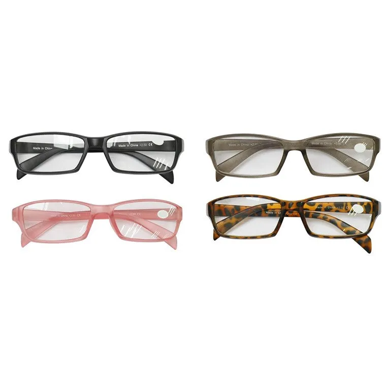Reading Glasses Matt Frame   3.00, 4 Asstd Colours