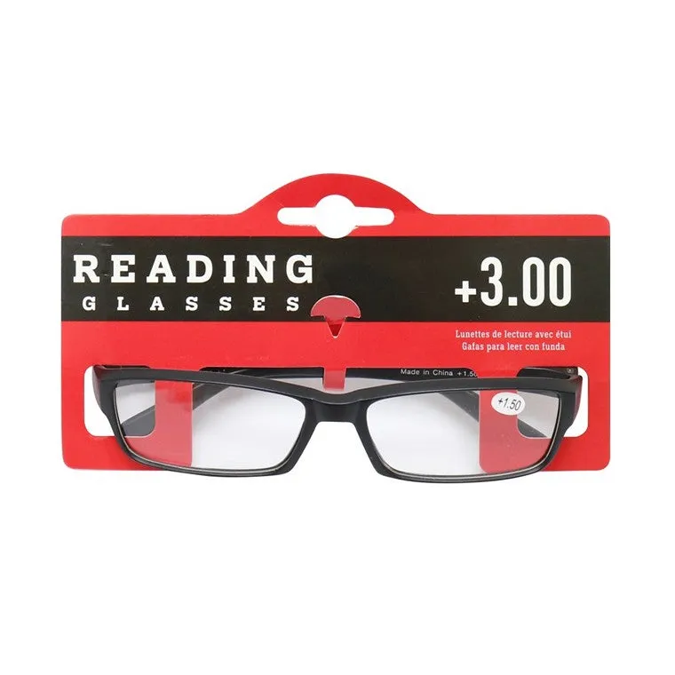 Reading Glasses Matt Frame   3.00, 4 Asstd Colours