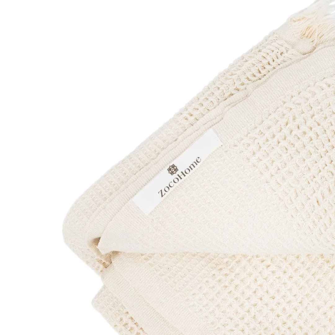 Recycled Cotton Towel | Beige | 90x170cm Zoco Home