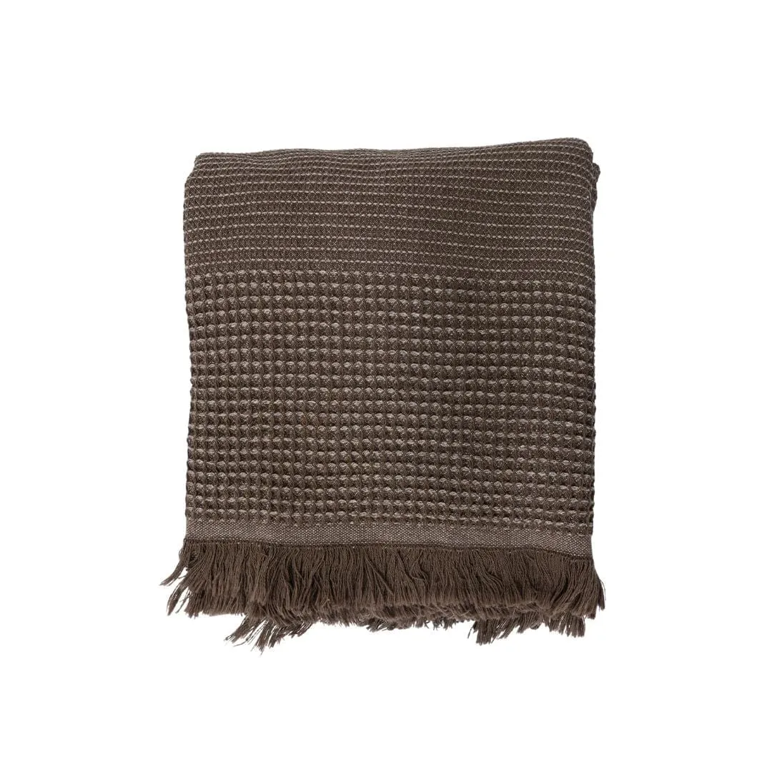 Recycled Cotton Towel | Brown | 80x180cm Zoco Home