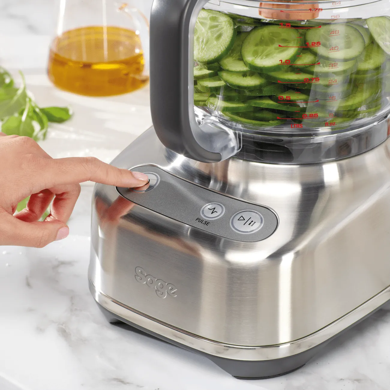 Sage The Paradice 9 Food Processor | Brushed Stainless Steel | SFP638BSS2GUK1