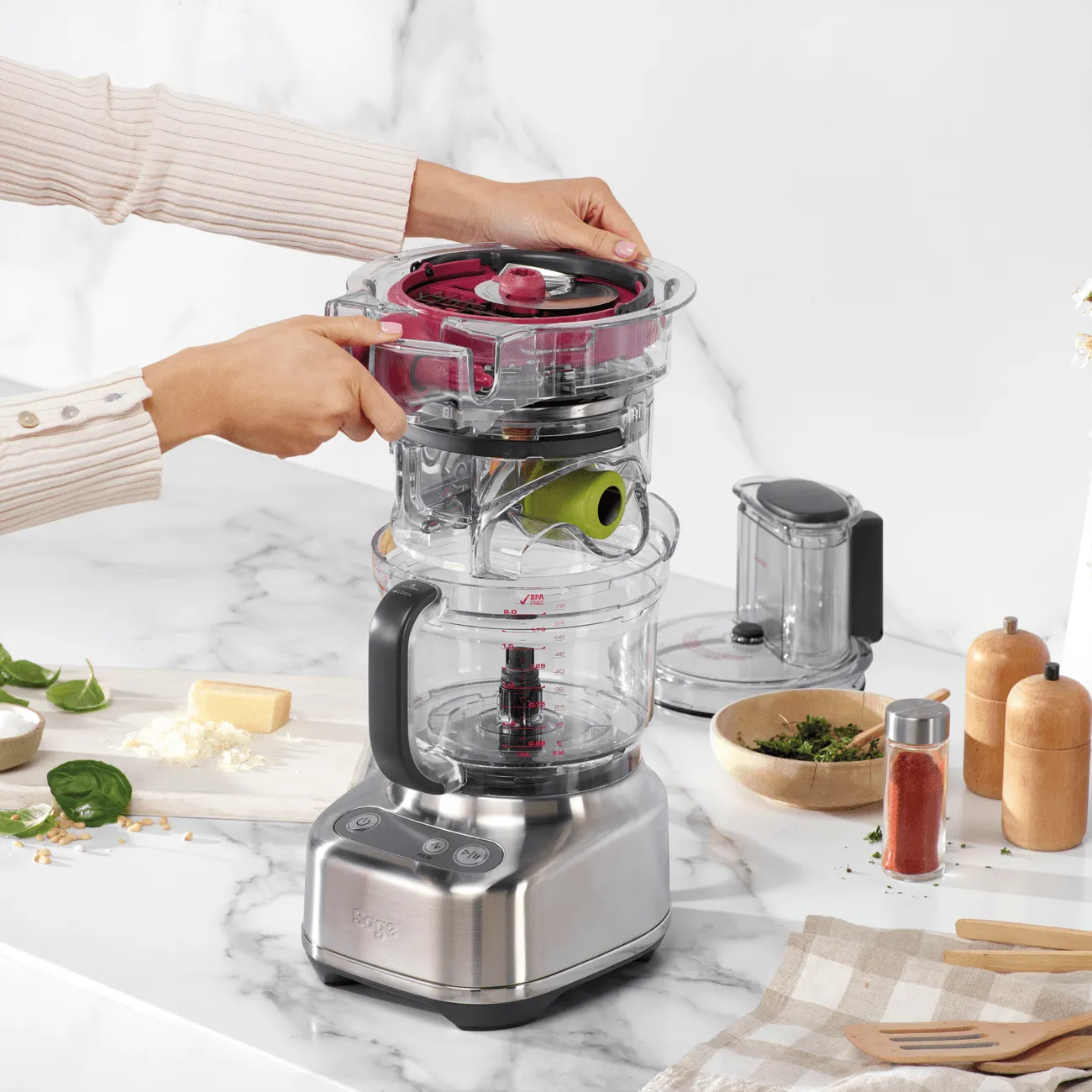 Sage The Paradice 9 Food Processor | Brushed Stainless Steel | SFP638BSS2GUK1