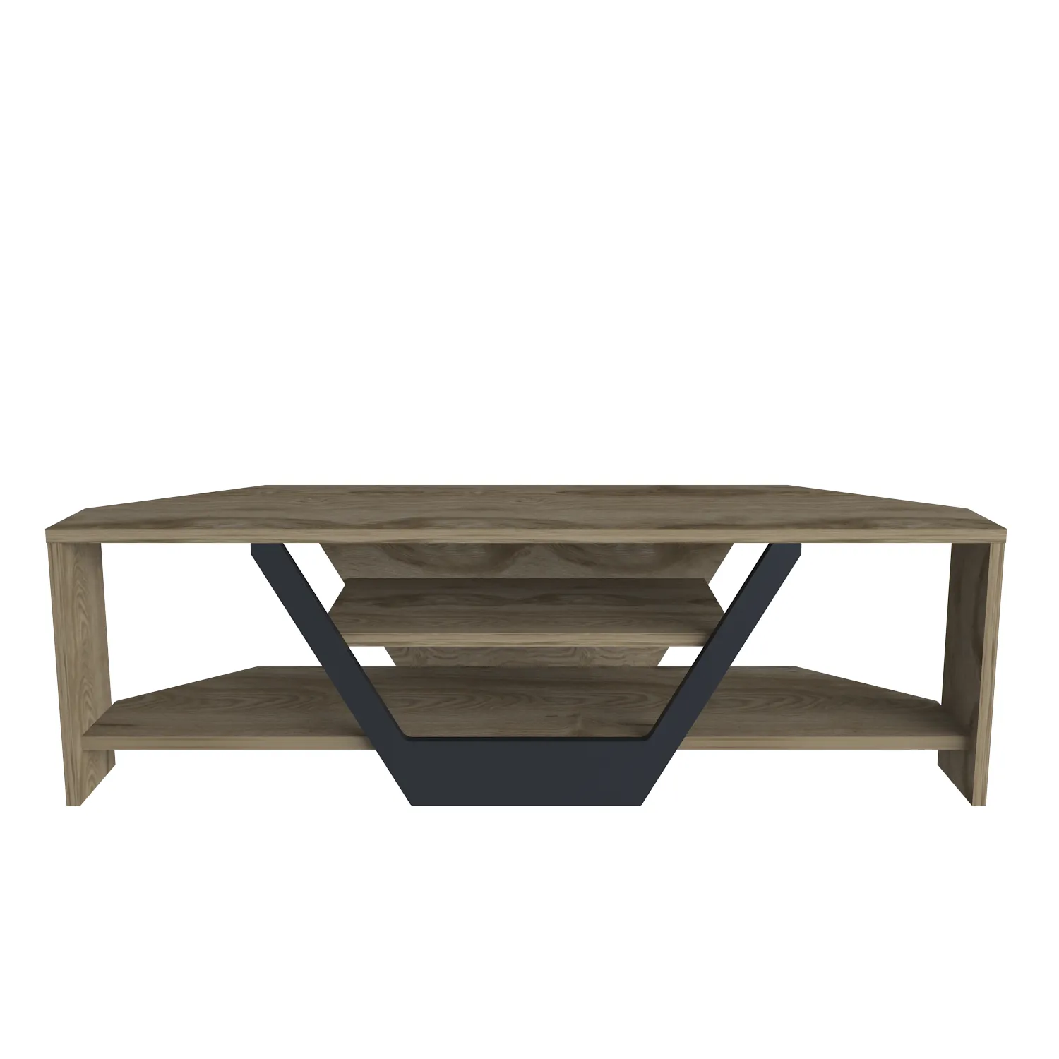 Sares 47'' Wide Corner TV Stand Console Table for Up to 55 inch TVs Decorotika