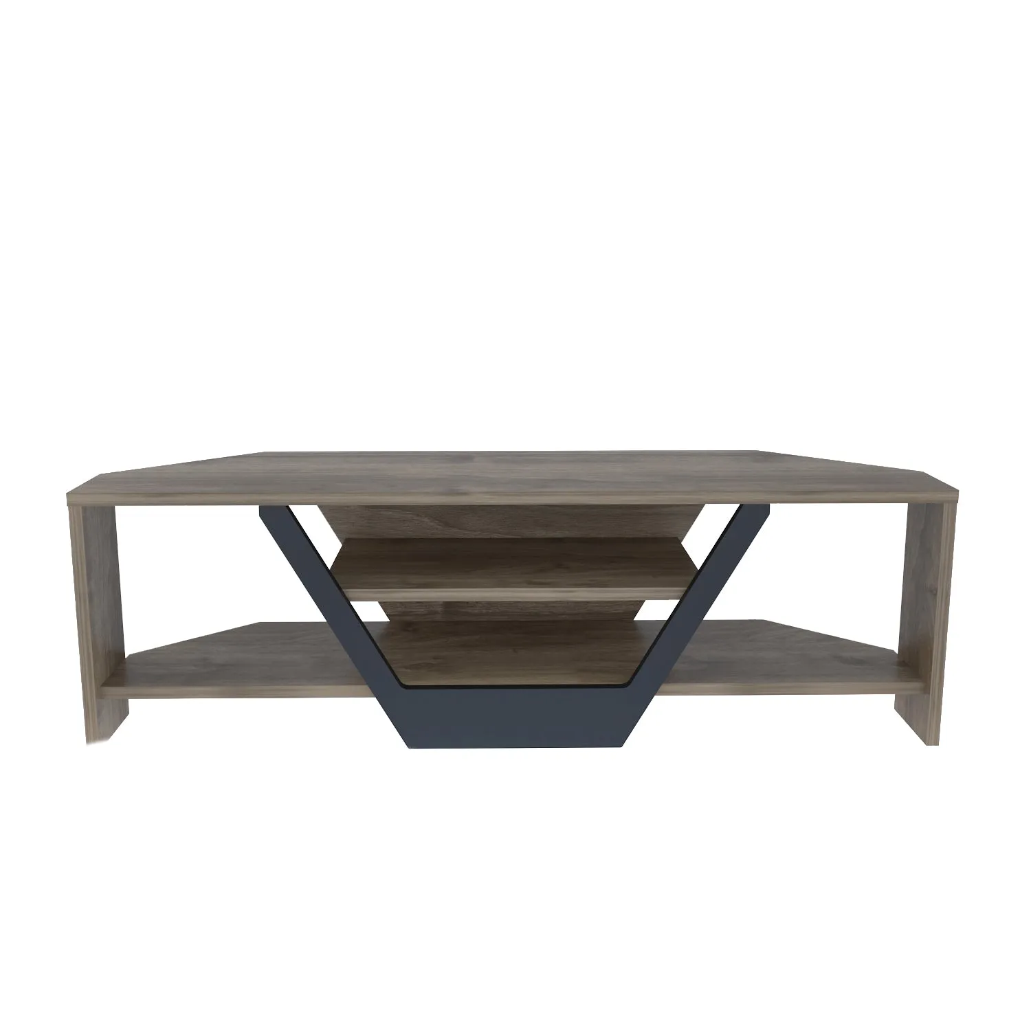 Sares 47'' Wide Corner TV Stand Console Table for Up to 55 inch TVs Decorotika
