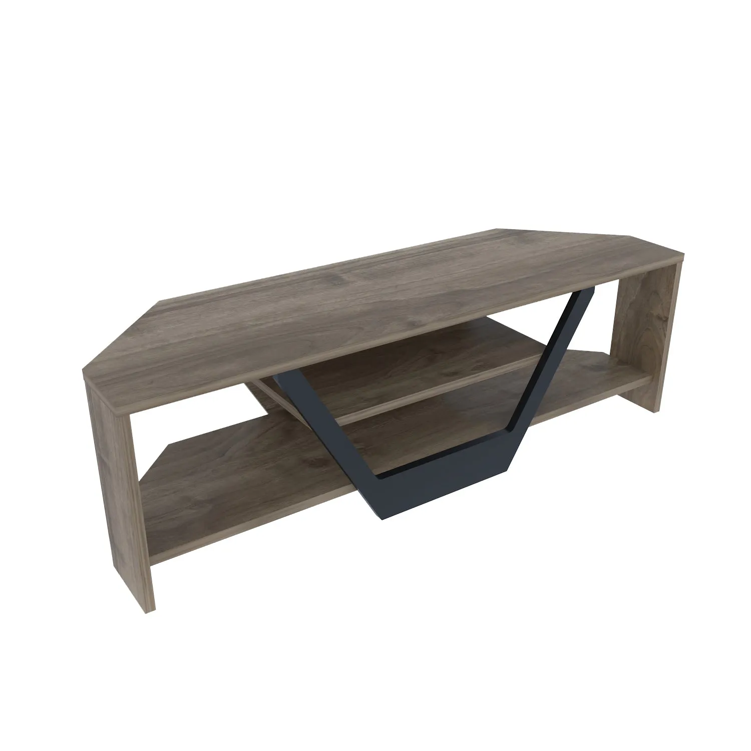 Sares 47'' Wide Corner TV Stand Console Table for Up to 55 inch TVs Decorotika