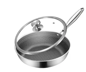 Sartn de acero inoxidable 30 cm  panal de abeja, Wok trv