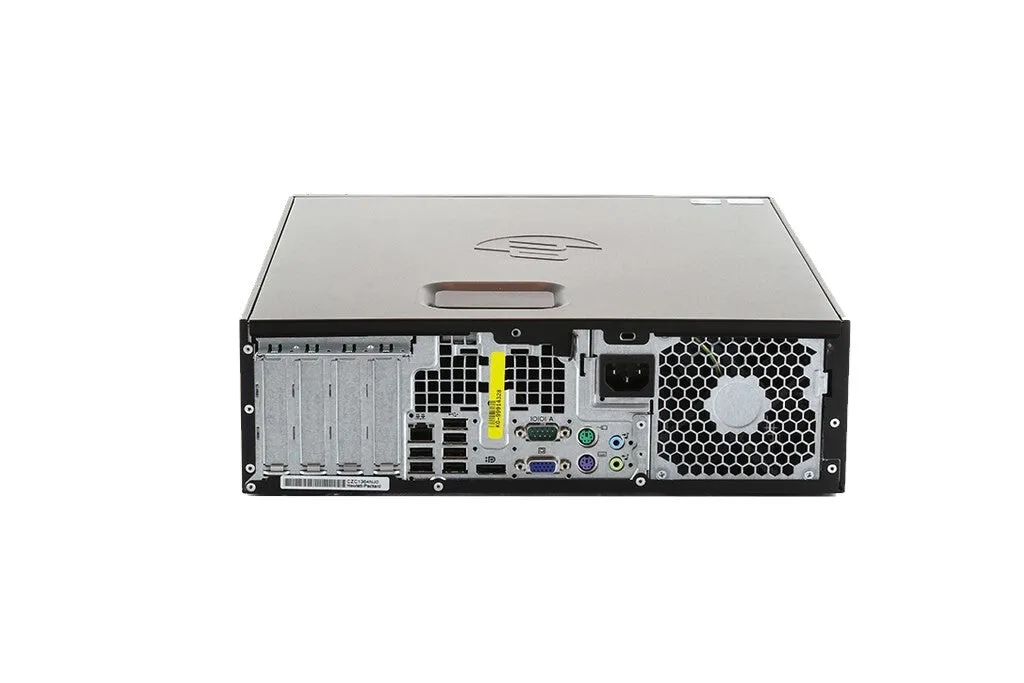 T1A HP Compaq Elite 8300 Refurbished Intel Core i5 i5-3470 8 GB DDR3-SDRAM 128 GB SSD Windows 10 Pro SFF PC Black