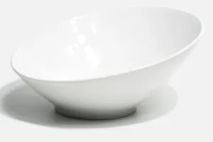 Tazon Inclinado 21 cm Porcelana Blanco  ANF