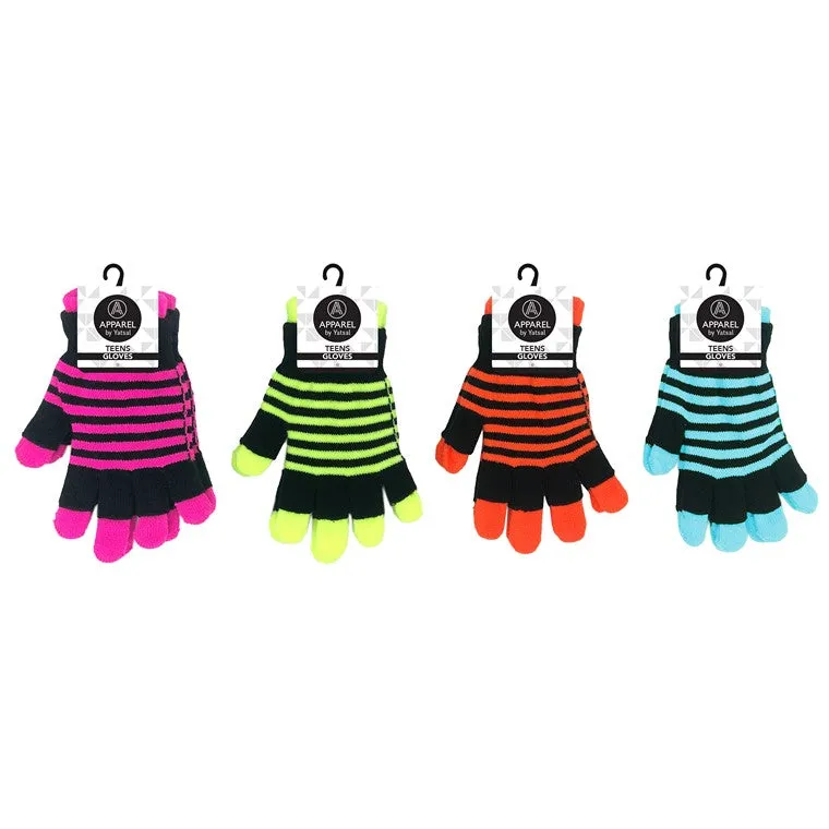 Teen Neon Magic Glove, 4 Asstd Colours