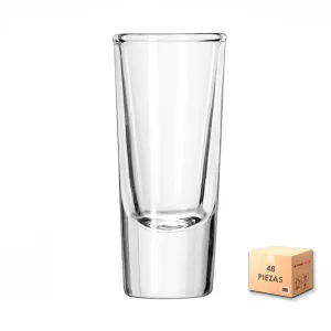 Vaso Tequilero 1.5oz Vicrila Alto Caja con 48 piezas
