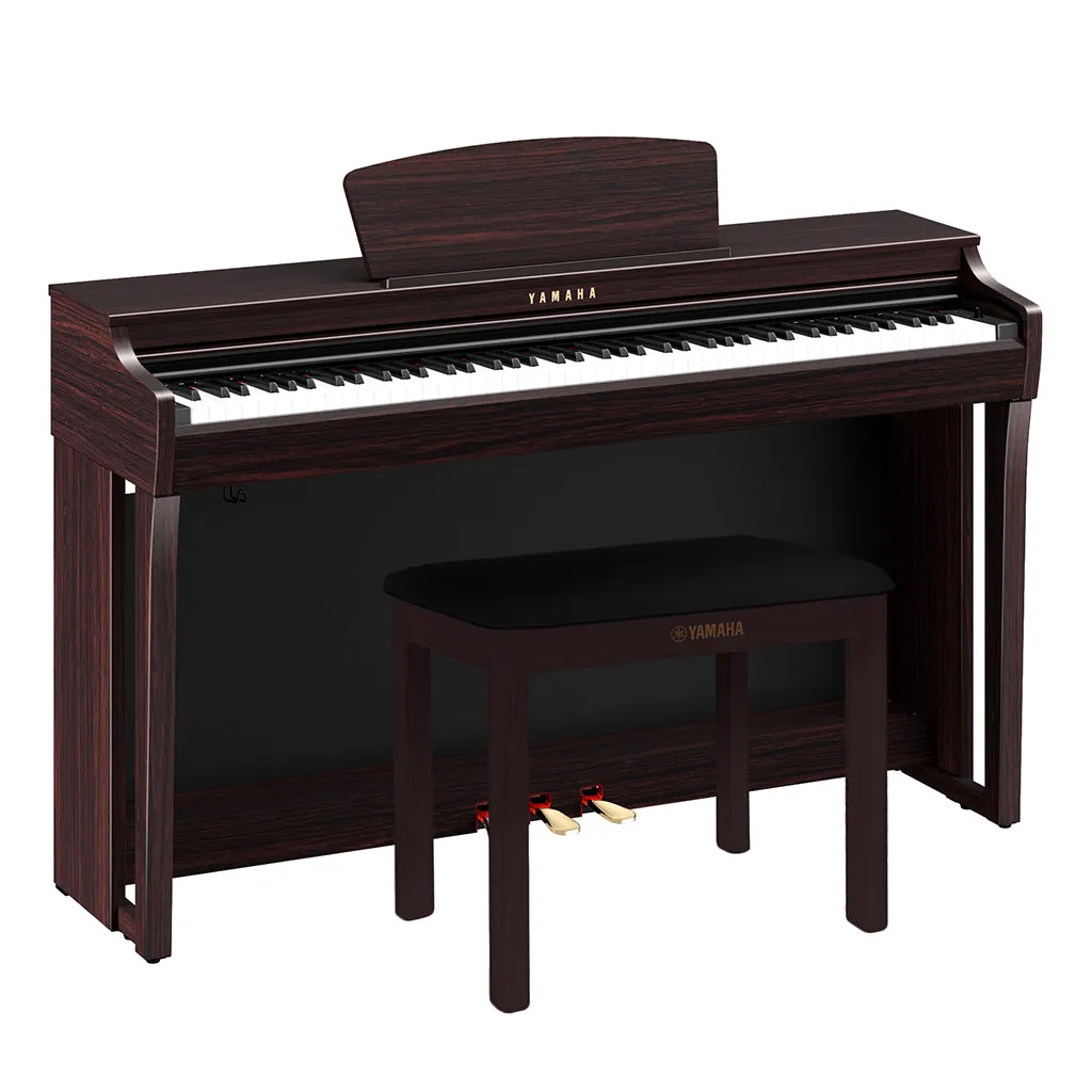 Yamaha - Clavinova CLP725R Digital Piano With Bench  Rosewood