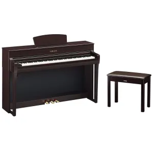 Yamaha CLP735 Clavinova with bench - Dark Rosewood