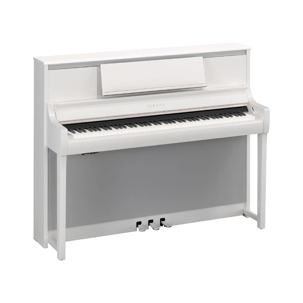 Yamaha CSP295 Smart Digital Piano with Stream Lights in Polished White