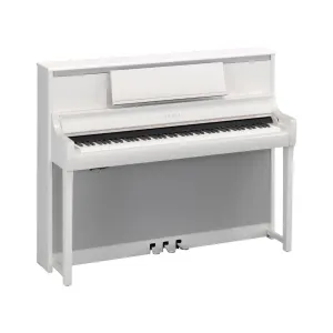 Yamaha CSP295 Smart Digital Piano with Stream Lights in Polished White