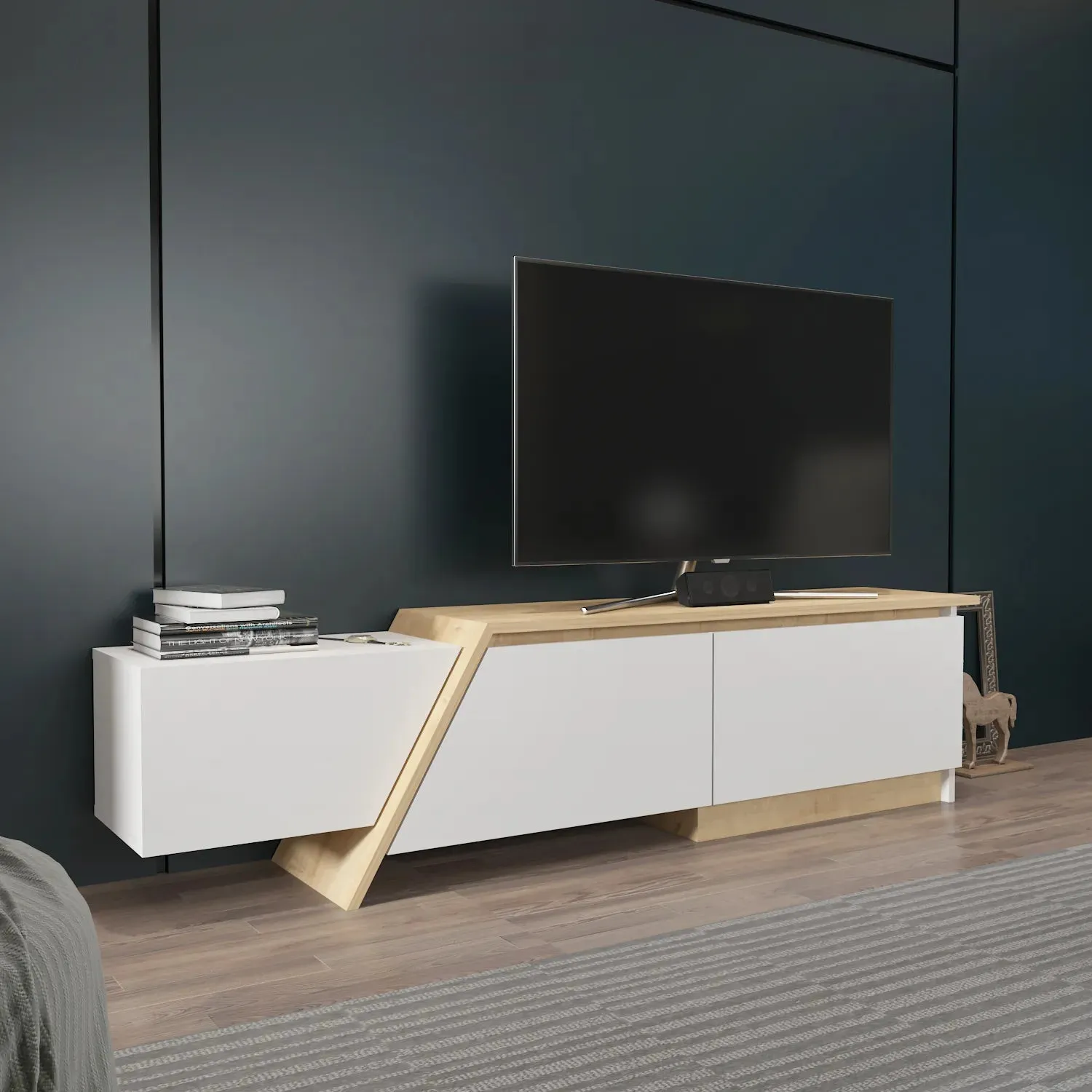 Zonas 71" Wide TV Stand and Media Console for TVs up to 65" Decorotika